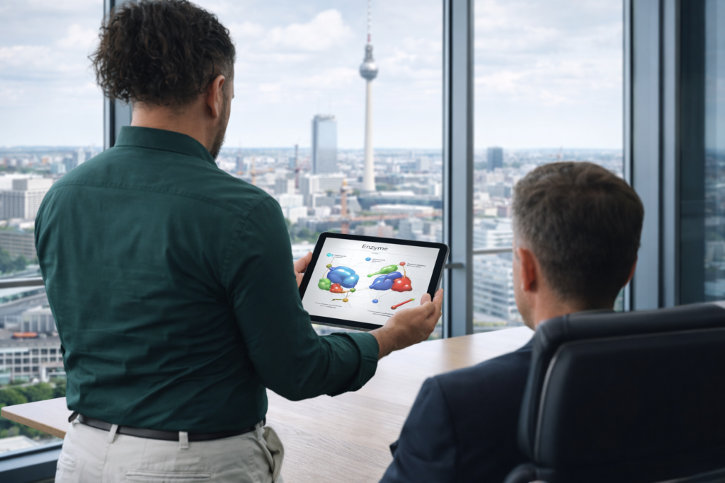 Mustafa Roshan im Kunden Office